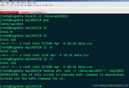 基于Hadoop、Spark與Hive的空氣質量預測與分析可視化系統設計與實現